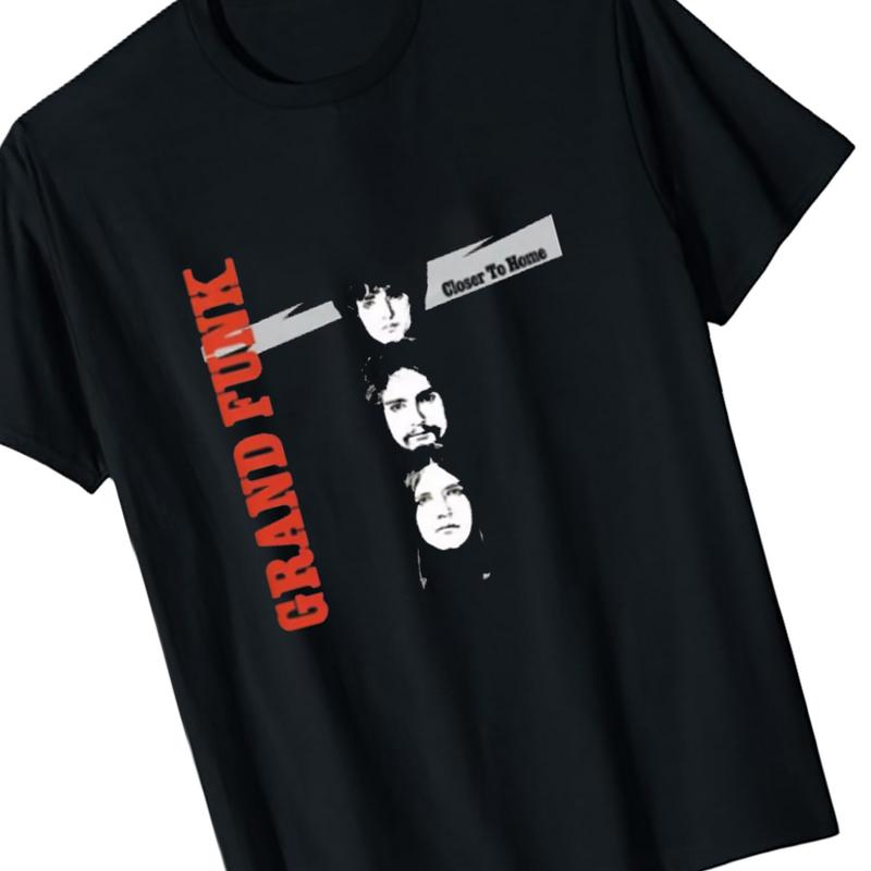Grand Funk Railroad Band Close To Home Black T-Shirt/ Sweatshirt, Gift Lovers, Unisex Heavy Cotton Fabric, Menswear Top, Daily Matching Streetwear