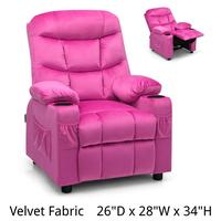 Velvet Fabric - Pink - 26"D x 28"W x 34"H