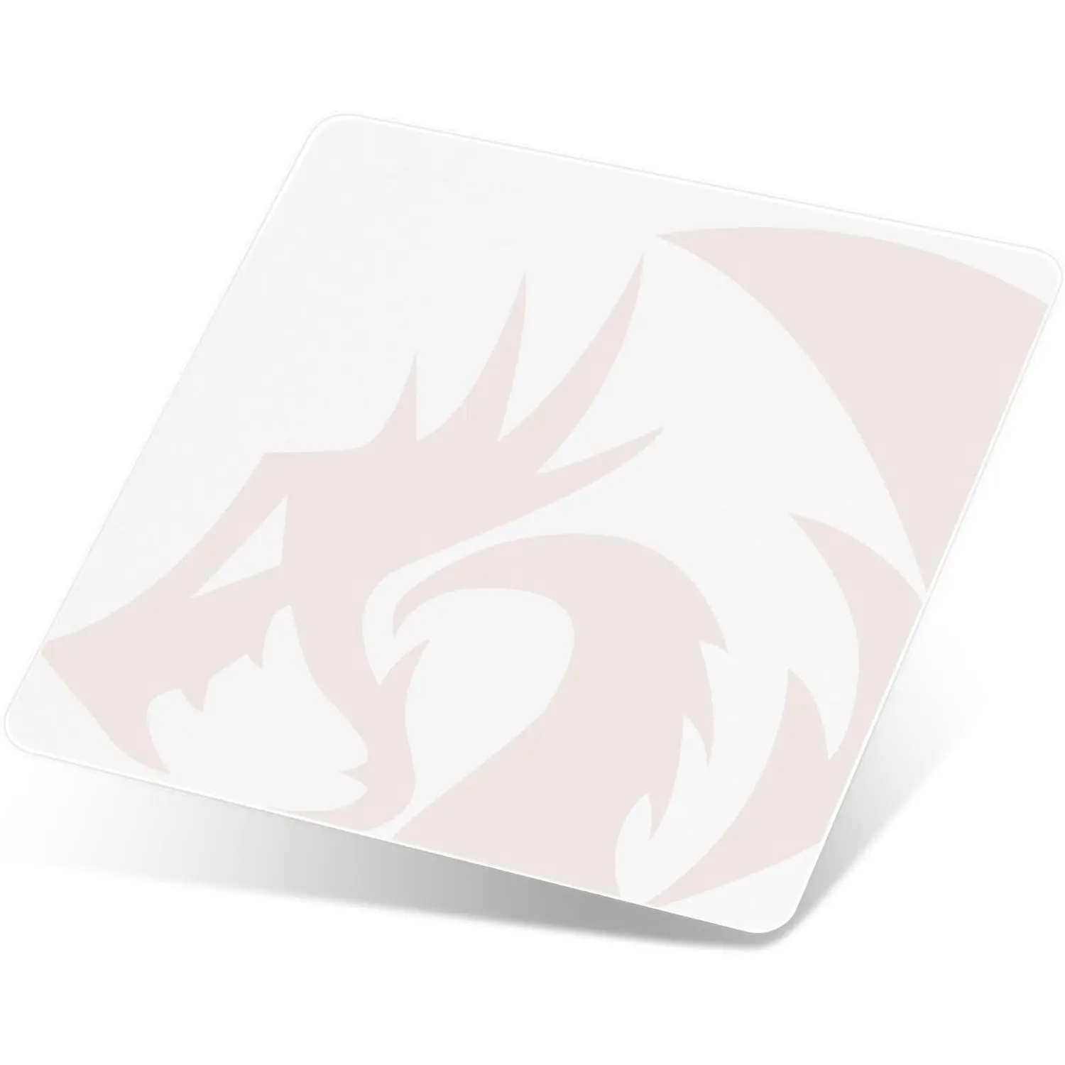 Redragon PG1M Glass Mouse Pad - Ultra-Smooth Precision Surface with Non-Slip Base, Easy to Clean, Hard Mousepad for Gaming - 13 x 13 x 0.15 inches, White, Anti-Scratch Mouse Pads