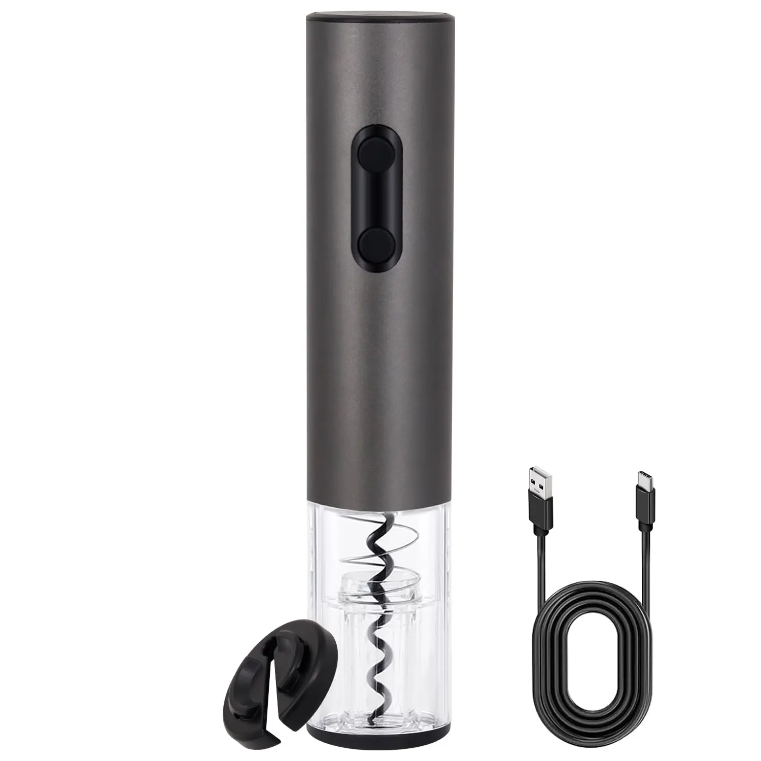 Electric Wine Opener,rechargeable Automatic Corkscrew With Foil Cutter,type-c Charging Openers Led Light For Home Party