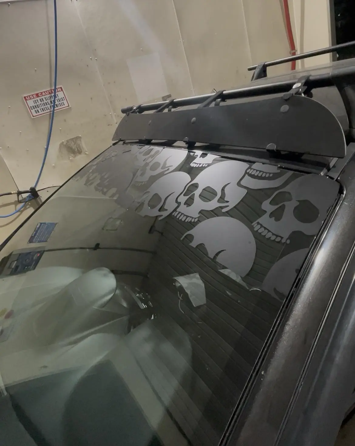 Skull Pattern Windshield Banner | Durable Car Decal | Cool Auto Accessories