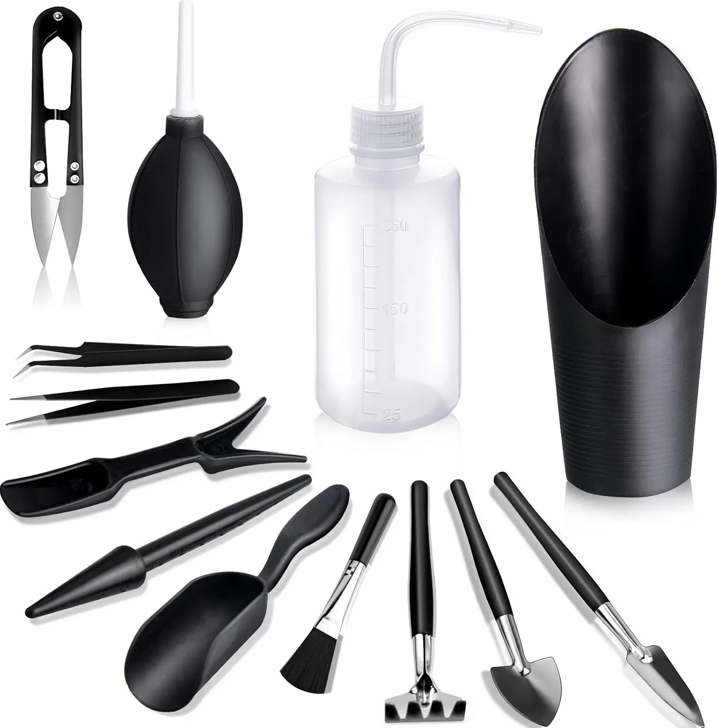 Set of 13 Succulent Watering Tool as Plant Accessories, Mini Gardending Hand Tools Kit for Seedling Soil,Caring Succulent,Houseplant,Gifts for Woman (No Flowerpot) ﻿