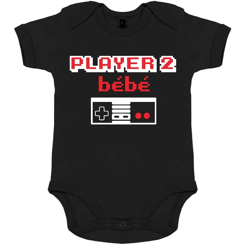 Player 2-Bebe Organic Baby Onesie