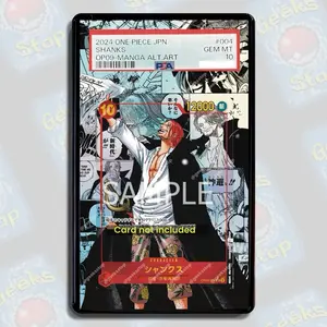 Shanks Manga OP09 | PSA TAG BGS Magnetic Display Case Extended Art for OPTCG