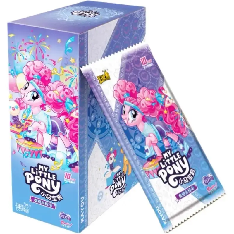 Official Kay-ou Brand Game My Little Pony Generation 5 Moon Box Multipack - Pinkie Pie Version, 5Gen Pony Mix Cartoon Non-Sports Trading Card Pack, Card Collectible Item for Hobby Collectors