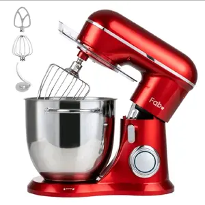 Tilt-Head Stand Mixer, 450W 6.5QT 6-Speed Stainless Steel Electric Kitchen Mixer with Egg Whisk, Dough Hook, Flat Beater for Daily Use
