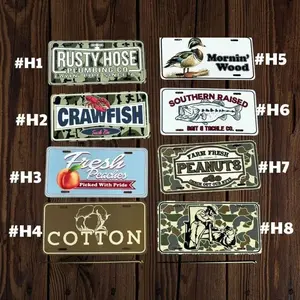 Vintage Vanity License Plates, Hunting Gift, Fishing, Farm life License Plate Car Accessory