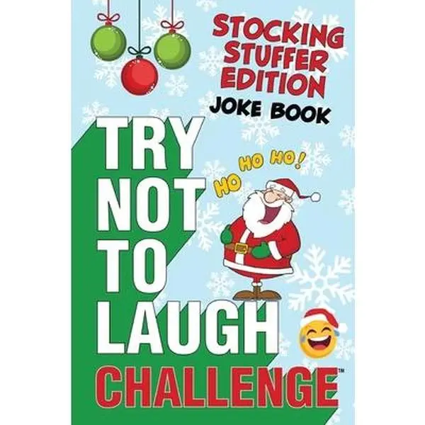 USED Book - The Try Not to Laugh Challenge - Stocking Stuffer Edition: A Hilarious and Interactive Holiday Themed Joke Book Game for Kids - Silly One-Liners, Knoc by Crazy Corey (Paperback) - english