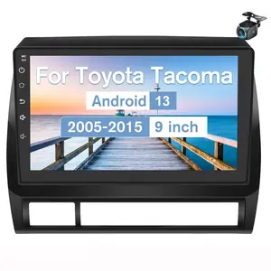 Car Radio for 【Toyota Tacoma 2005-2015】 Built-in Wireless Carplay Android Auto,9 inch Android 13 Car Stereo Head Unit 2G/4G RAM 64G GROM with DSP WiFi GPS Navigation Bluetooth Steering Wheel Control Free Rear Camera