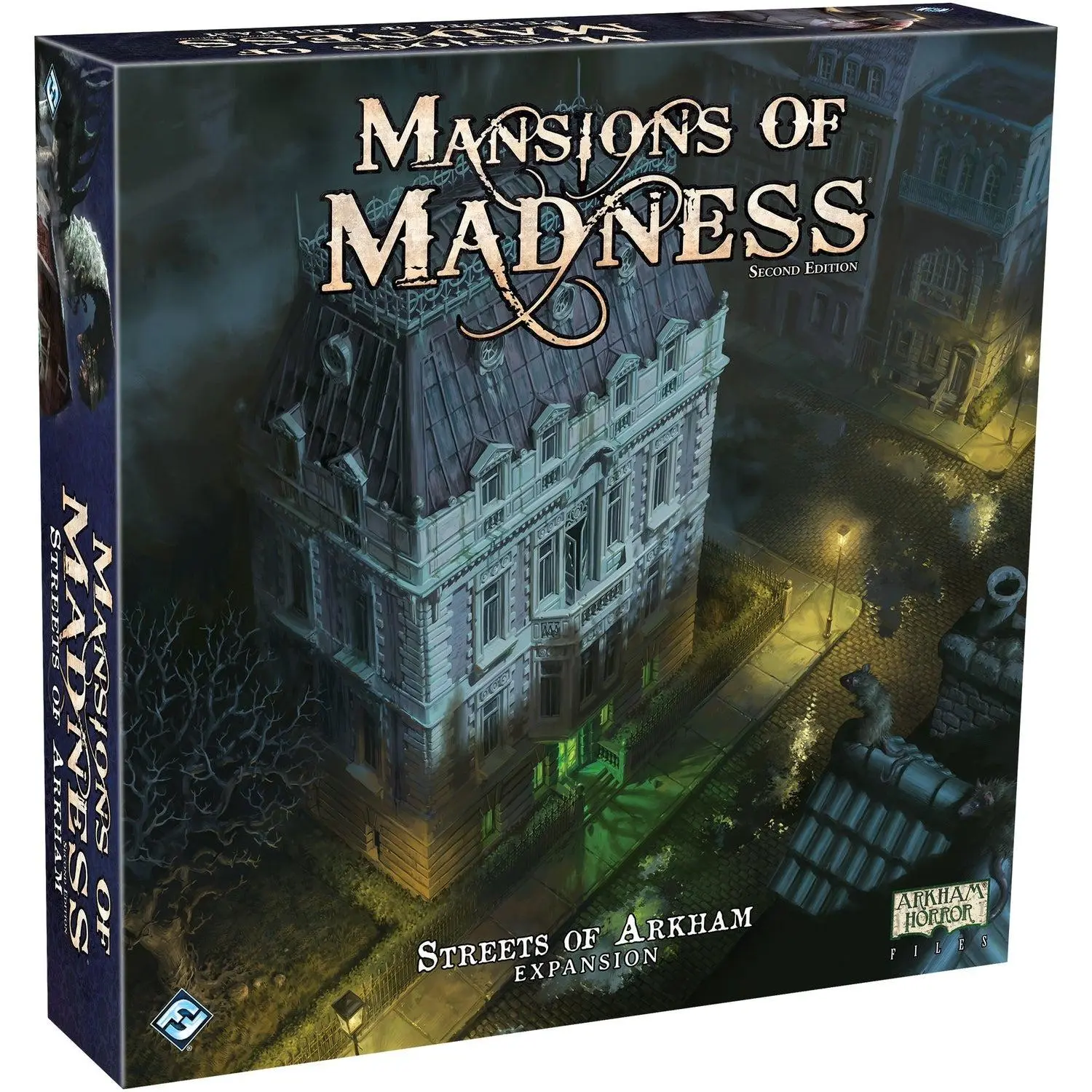 Mansions of Madness Streets of Arkham Expansion - Unleash New Horrors on the Darkened Streets! Cooperative Mystery Game, Ages 14+, 1-5 Players, 2-3 Hour Playtime, Made by Fantasy Flight Games