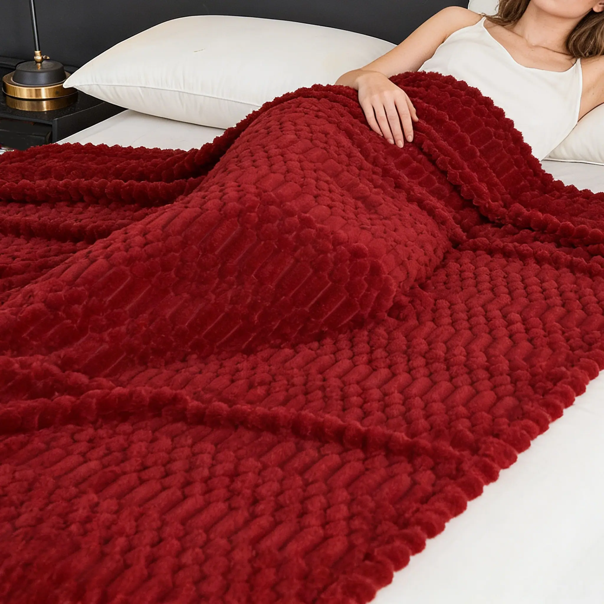 Soft Velvet Blanket, Dual-Sided Soft Skin-Friendly, Living Room Decorative Blanket, Soothing Blanket, Dormitory Single Bed Cover, Throw Blanket, Soft Cozy Blanket, Soft Warm Throw, Soft Blankets, Soft Comfy Blanket