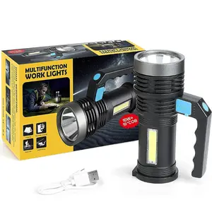 350000000 Lumen Super Bright LED Tactical Flashlight Rechargeable LED Work Light