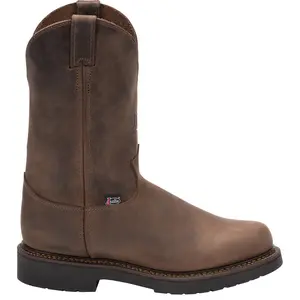Justin Original Workboots Mens Balusters 11 Inch Electrical Hazard Soft Toe  Work/Duty - Brown