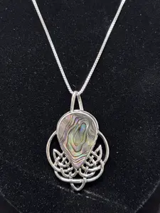 Sterling silver necklace with abalone
