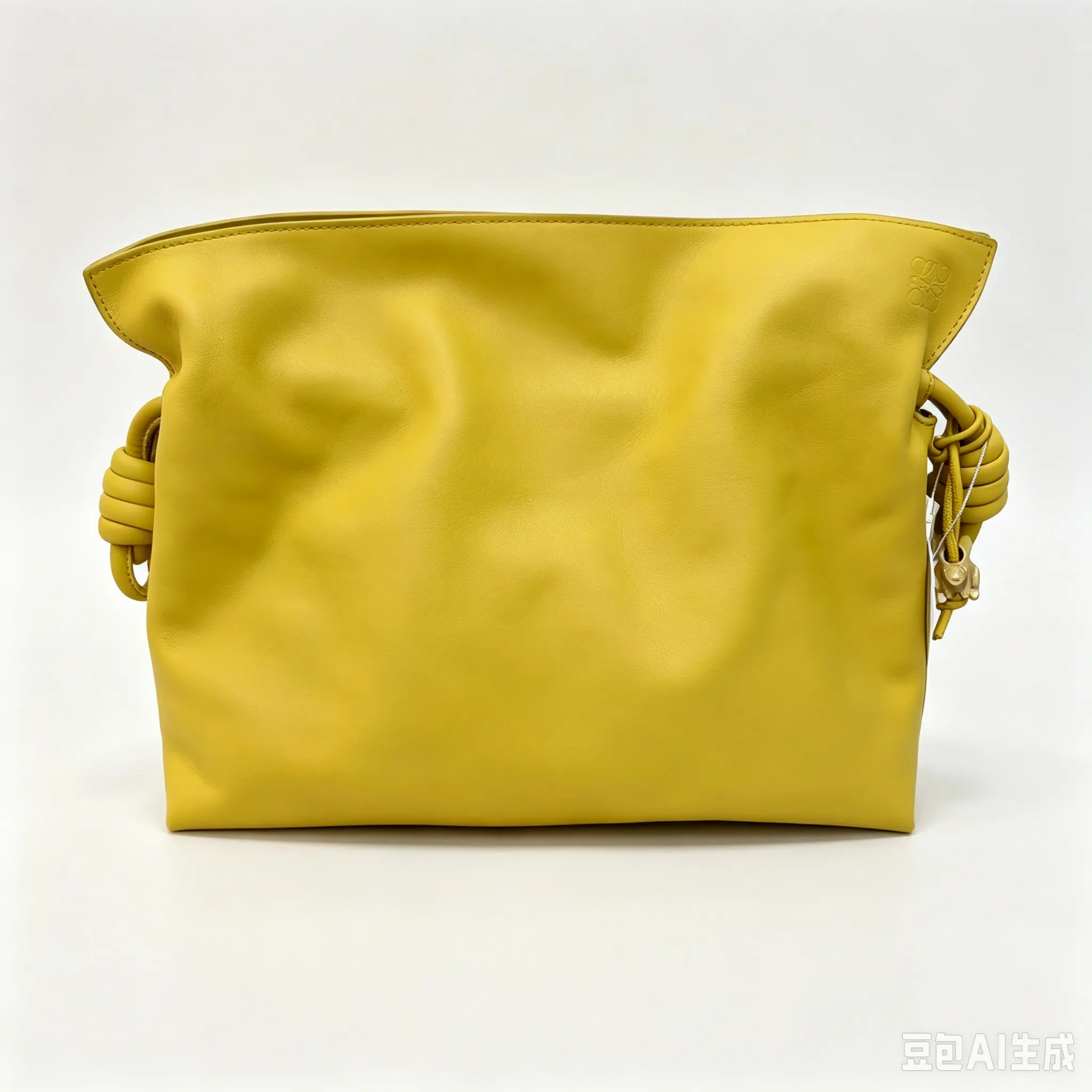 Pre-owned Loewe Yellow Flamenco Clutch Bag
