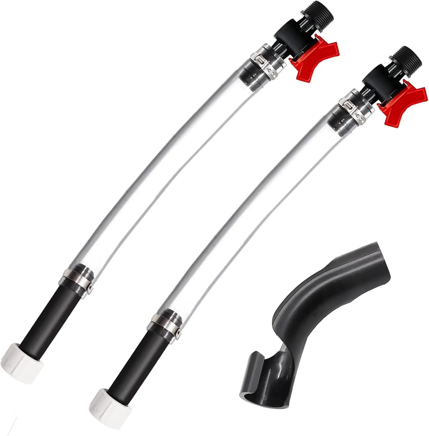 [Tools & Hardware] 3Pcs Racing Hose with Ball Valve Shut Off Kit,Suitable for Scribner,Jegs,LC2 Jugs & Fuel Tank