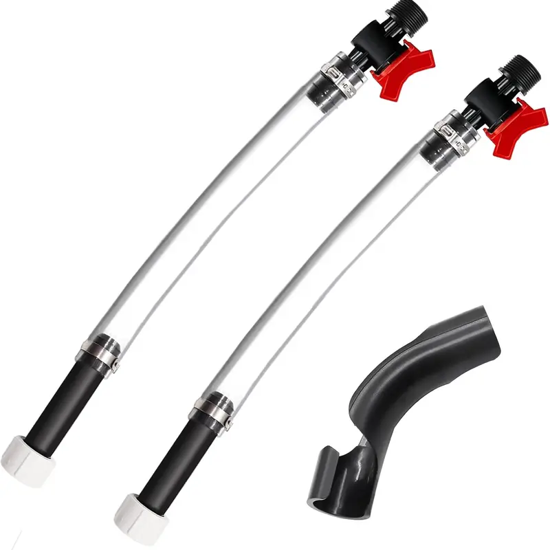 [Tools & Hardware] 3Pcs Racing Hose with Ball Valve Shut Off Kit,Suitable for Scribner,Jegs,LC2 Jugs & Fuel Tank