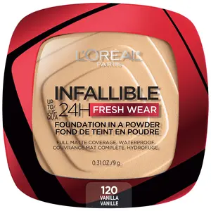 L'Oreal Paris Infallible Up to 24H Fresh Wear Foundation in a Powder, 0.31 oz L'Oreal Paris Infallible Up to 24H Fresh Wear Foundation in a Powder, 0.31 oz