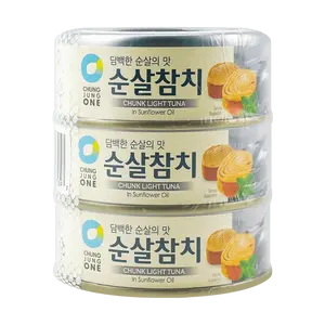 O'Food Chunk Light Tuna in Sunflower Oil - 3 Cans, 14.28oz [Ingredients For Gimbap]