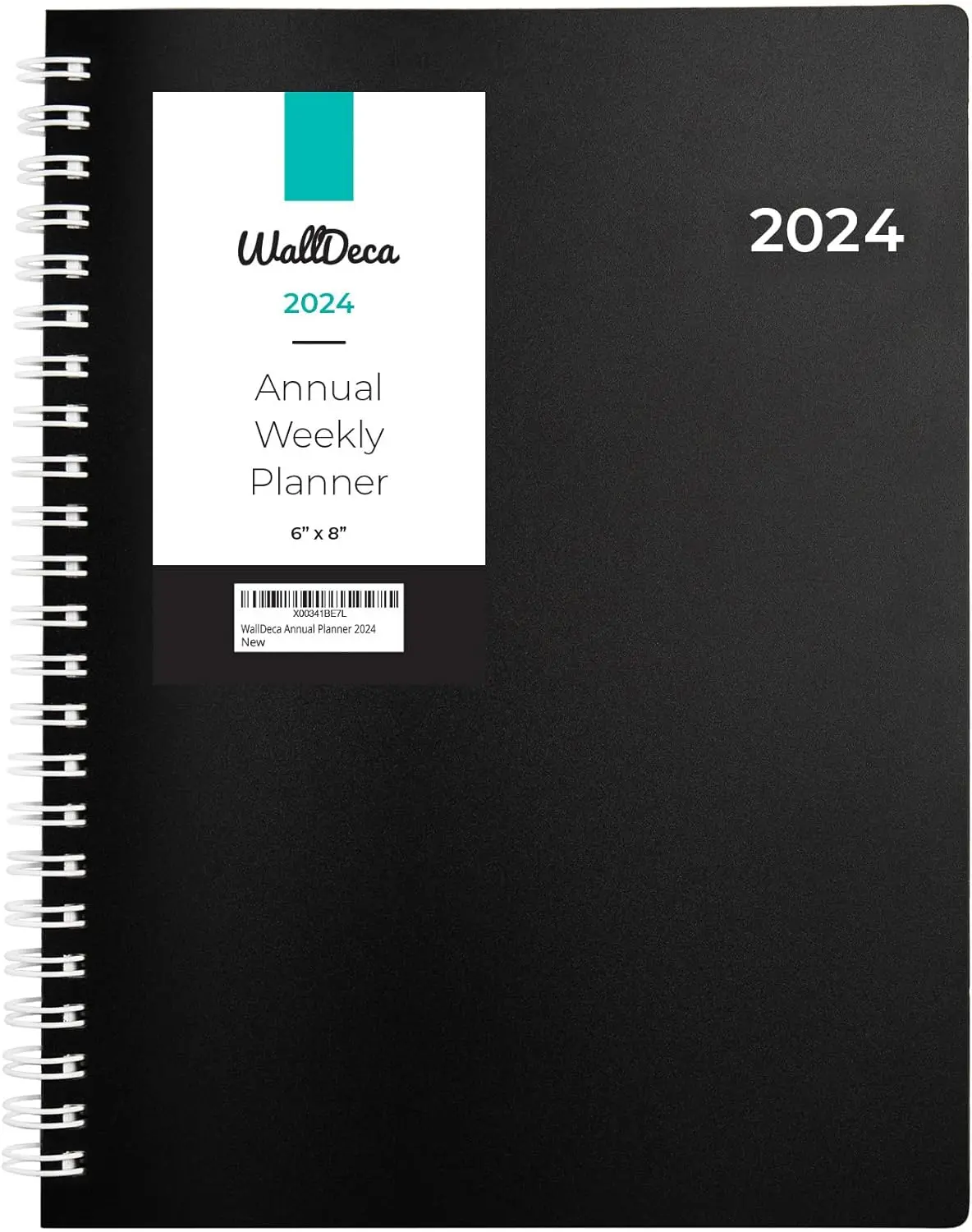 2024 Annual Weekly Planner, Weekly & Monthly Planner, Jan 2024 - Dec 2024 | Flexible Cover, Notes Pages, Twin-Wire Binding (2024) (2024 (8 x 6-Inch))
