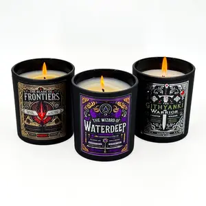 Companion Bundle 2 - 3 x 8oz Scented Candles - Gale, Wyll, Lae'zel - 35hr Burn Time Each - Premium Natural Coconut Wax - Foil Labels