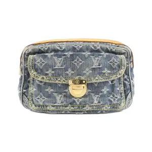 Pre-owned Louis Vuitton Denim Shoulder Bags Monogram bum bag