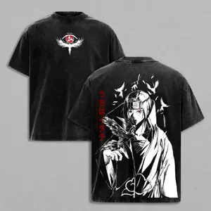 Akatsuki Red Cloud Graphic Tee Dark Anime Streetwear T-ShirtMade of 100% pure cotton, weighing 230 grams. Suitable for all seasons, it is perfect for daily wear, sports and fitness, parties, and street fashion looks.