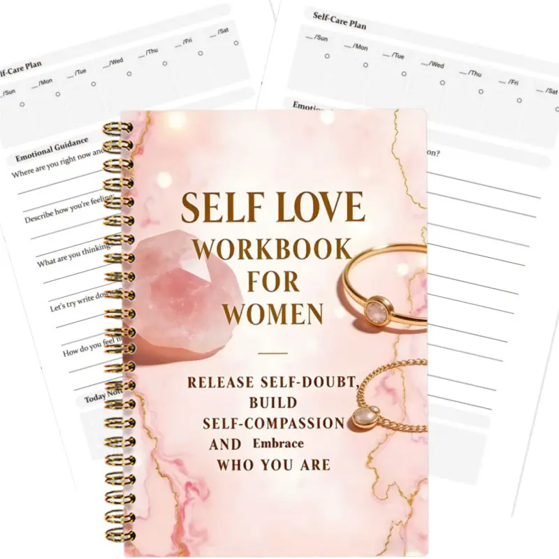 Daily Health Journal - Pink, 8.3 inches long x 5.5 inches wide | Hardcover Health, Gratitude, and Mindset Journal, Journaling, Personal Growth, Mindfulness, Reflection, Empowerment, and Emotional Guidance | Track Goals, Sleep, and Lifestyle