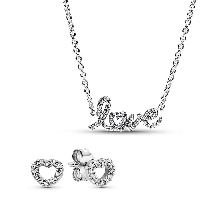 Pandora Handwritten Love Jewelry Gift Set B802374-1