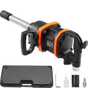 fathersdaygift VEVOR 1 Inch Air Impact Wrench, Up to 3160 ft-lbs High Reverse Torque Output 1 Pneumatic Impact Gun w/ 8 Inch Extended Anvil Carrying Case for Heavy Duty RepairsandMaintenance