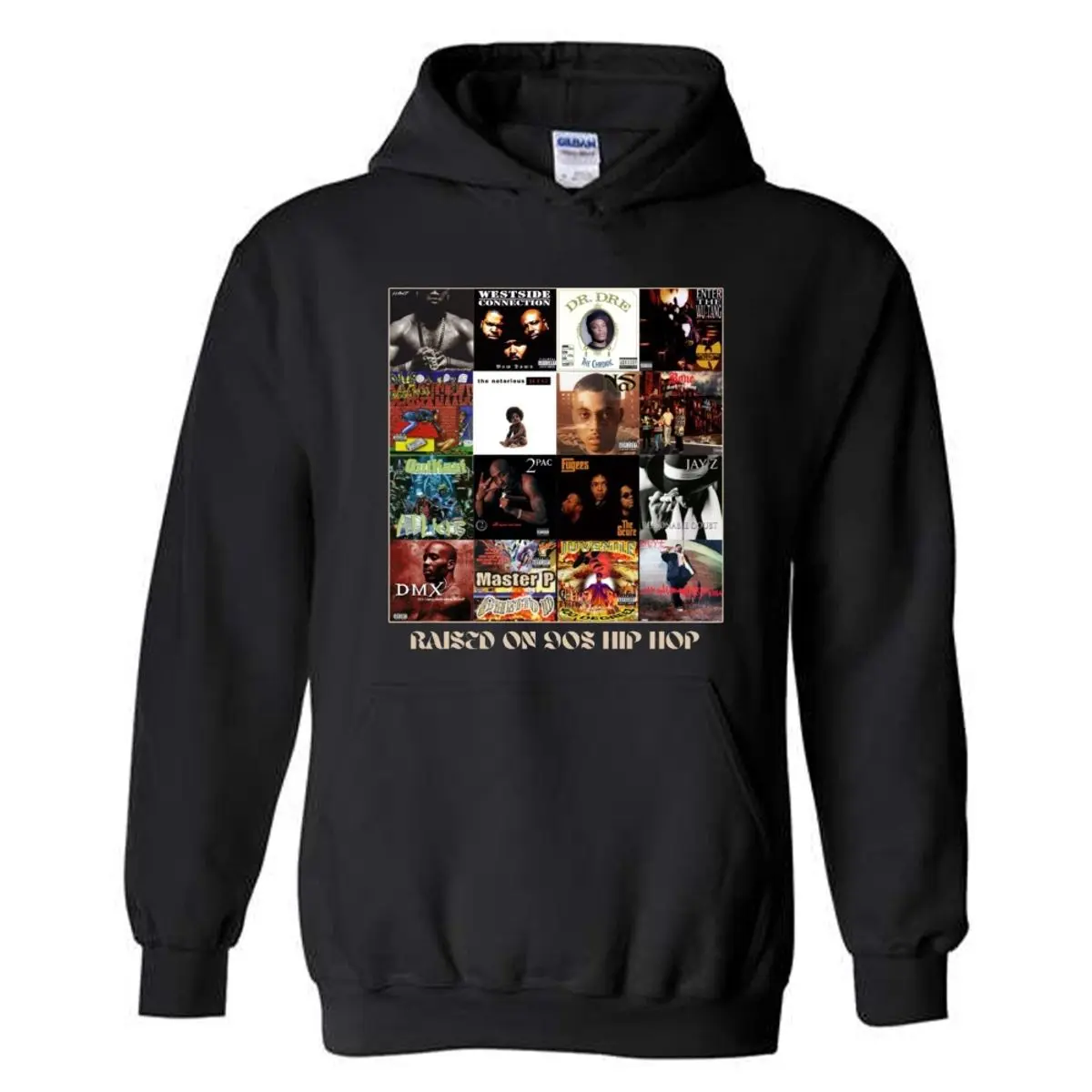 Raised On 90s Hip Hop Hoodie, Hip Hop Music Shirt, Music Lover Gift, 90s Hip Hop, Old School Style, Throwback Vibes, Unisex Sweater Pullover Tee