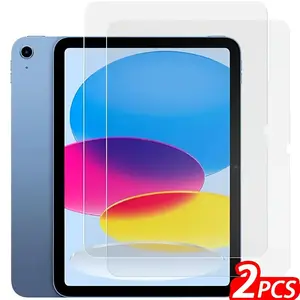 2 pieces iPad A16 11th generation/10th generation (2025/2022) screen protector, Tablet Protector, tempered glass, high-definition transparent, bubble-free, compatible with Apple Pencil