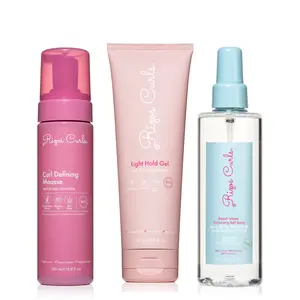 Rizos Curls Wavy Styling Kit - Moisturizing Curl Defining Mousse, Light Hold Gel and Texturizing Spray