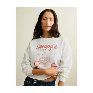 AE Snoopy Graphic Crew Neck Sweatshirt