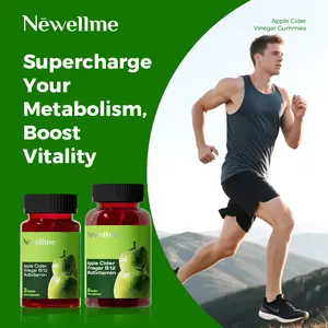 Newellme Apple Cider Vinegar Gummy Vitamins with Vitamin B12 Gelatin-Free Vegan Non-GMO Supports Energy Levels Digestive Health & Wellness