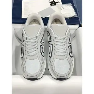 Spring Summer Fashion Casual B30 Flat Low Top Sneakers Men Breathable Mesh Round Toe Patchwork Lace Up Shoes