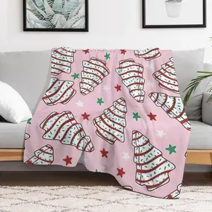 ChristmasBlanket  CozySeason Christmas Tree Snack Cakes Throw Blanket | Beach, Bed | Winter/Xmas/Thanksgiving Decor & Gift | Heavy, Warm for Sleeping, Fits Men, WomenCNUSCB-zh8j0e20w03d Kids' Crew Socks with Halloween Designs