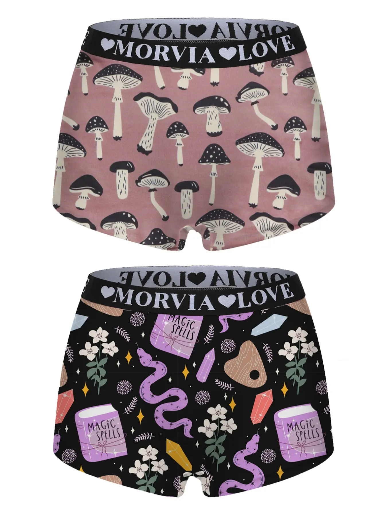 Women's Paisley Printed Casual Soft Panties, Panty Shorts, Floral Print Panty, Fitted Design, All-Over Print Style, Breathable Fabric, Comfortable & Stretchy Fit for Daily Wear, Casual Comfy Panties