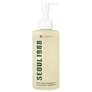 K-Secret Seoul 1988 Cleansing Oil, Pine Cica 1% + Probiotics, 6.76 fl oz (200 ml)