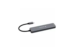 Verbatim USB-C Essentials Multiport Hub - 7 Ports - for Camera - Charging Capability - Memory Card Reader - SD, microSD - USB Type C - 4K @30Hz - 3840 x 2160 - 4 x USB Ports - 2 x USB Type-A Ports - U