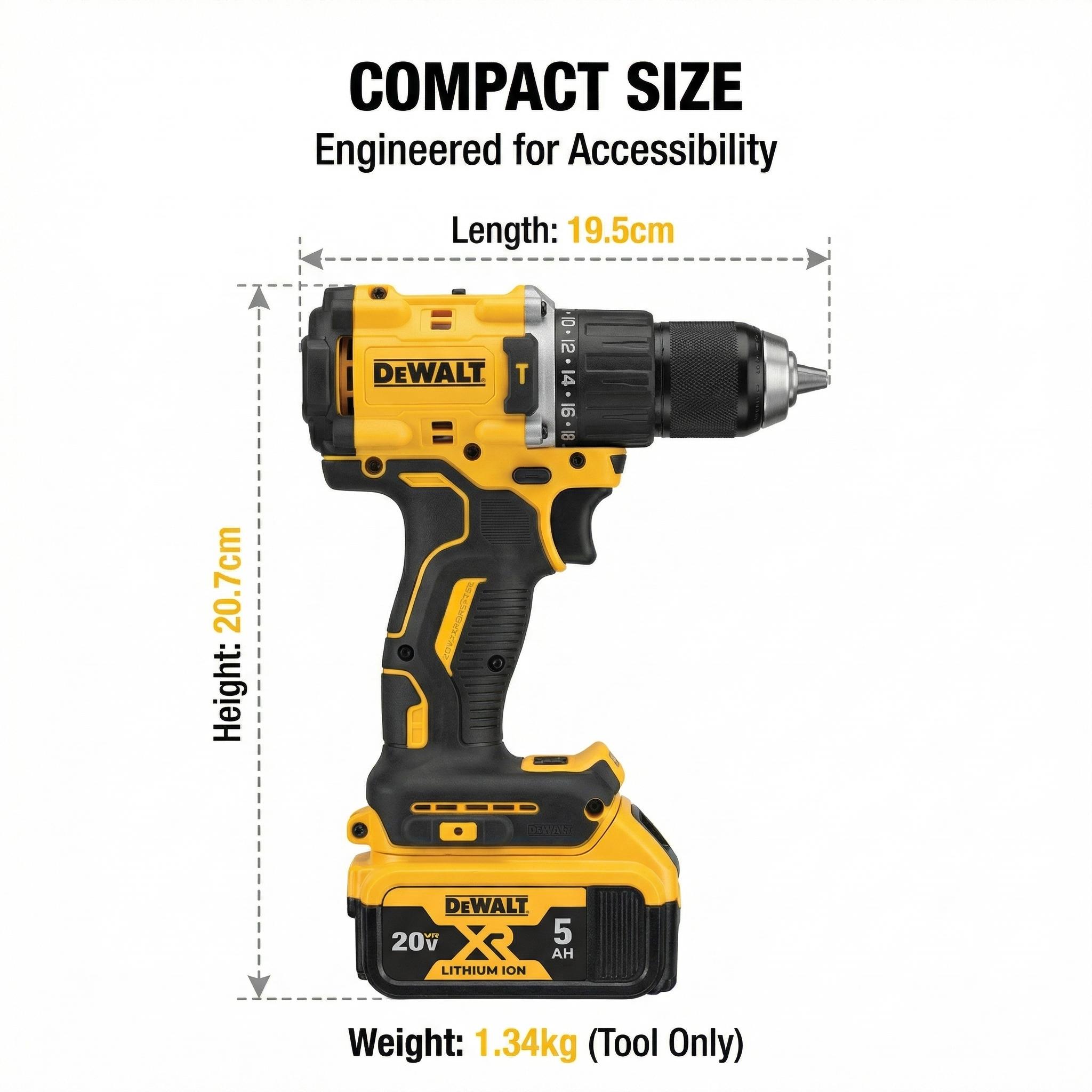 Dewalt DCF805 Brushless Impact Drill Kit One Battery Charger Mechanical Use Electric Wrench Makita Charger