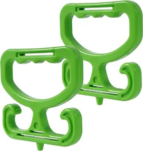 2-Pack Grocery Bag Carrier, Heavy Duty Grocery Bag Holder, Each Holds Up to 100lbs – Comfortable Grip for Carrying Shopping Bags, Grocery Bags, Buckets & More