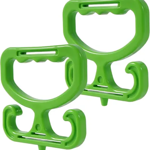 2-Pack Grocery Bag Carrier, Heavy Duty Grocery Bag Holder, Each Holds Up to 100lbs – Comfortable Grip for Carrying Shopping Bags, Grocery Bags, Buckets & More