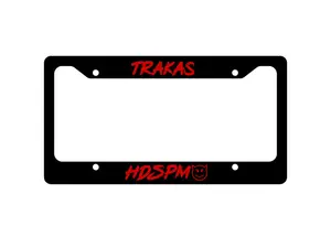 Trakas HDSPM License Plate Frame, Car License Plate Frame, Car Accessories Red