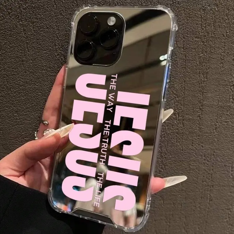 Bold Jesus Typography Phone Case by Mood In Case