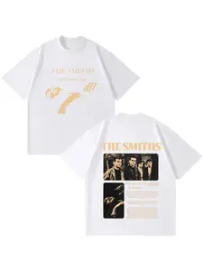 The Smiths The Queen Is Dead T-shirts with Short Sleeves 1980's Indie Morrissey T-shirt Men's Vintage Rock Band Tide