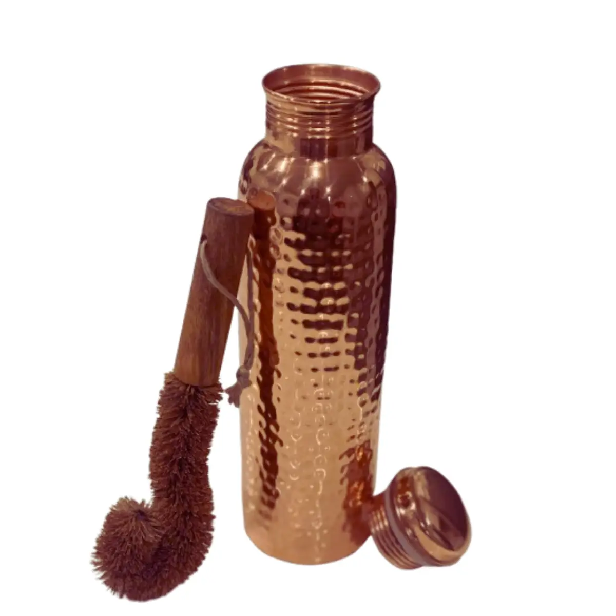 Copper 34oz Water Bottle - 100% Pure Copper, Heavy-Duty, Leak-Proof, Cleaning Brush Included, Ideal for Drinkware - Tumbler