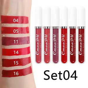 10Pcs Matte Lip Glaze Long Lasting Glossy Waterproof Lipstick Nonstick Easy To Apply Long Lasting Makeup Lipgloss For Beginners Beauty Cosmetics
