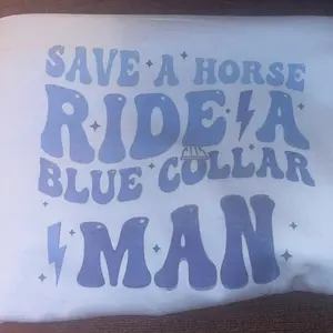 Blue collar Man Crewneck