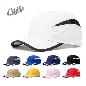 2pcs Quick-Dry Baseball Cap for Men Women, Breathable Structured Brim Adjustable Stretch Fit Sun Hat, Machine Washable Performance Cap for Outdoor Training Gym Workout Hiking Running Daily Wear Sports Cap Sunscreen Leisure Hat
